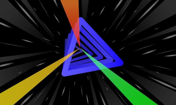 Abstract futuristic speed colorful light, Retro space background with abstract moving lines vector