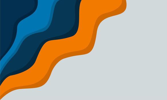 abstract background with colorful paper style waves and empty space vector