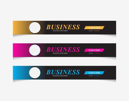 Modern Youtube channel art and youtube header template, clean or creative youtube banner template design layout. vector