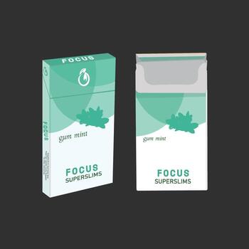 smocking package design with tittle vector