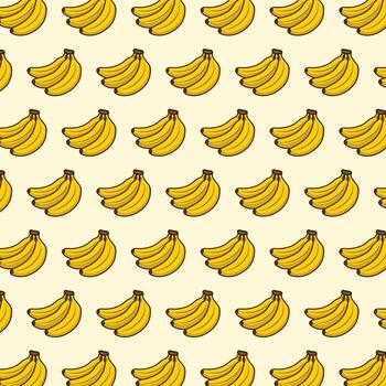 Repeating banana graphic pattern vector