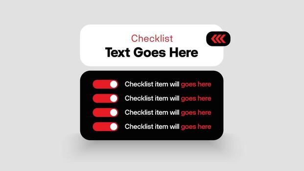 usuario cara de interfaz de moderno estilo Lista de Verificación - cheque lista diseño vector