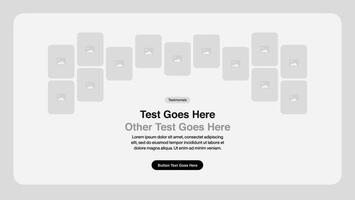 Image Collage Placeholder Design - Website Header Section Design - Hero Section Design vector