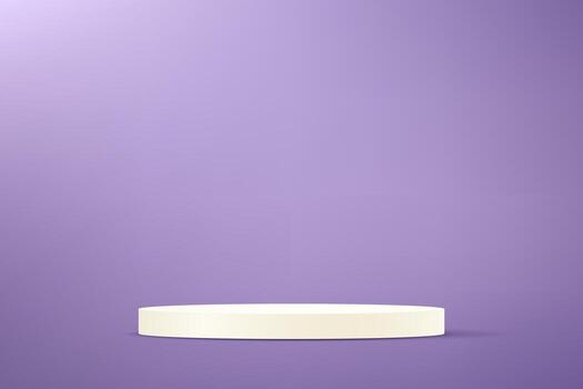 Purple background 3d with white podium Space for selling products on the website. Abstract wallpaper design with copy space to display your products. illustration. vector