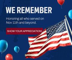Veterans Day Facebook Post template