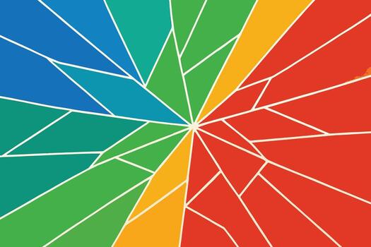 Prismatic Shattered Polygon Abstract Pattern vector