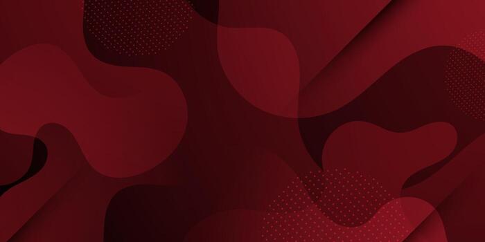 Abstract dark red fluid wave background. Trendy pattern liquid shapes banner background. vector