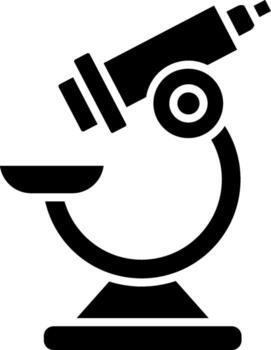 Microscope Iconic Linear Shape Form vector