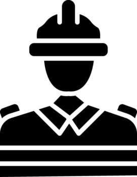 Man Firefighter Working Vivid Bright App Element vector