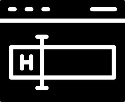 Input Field Thin Line Style Element vector