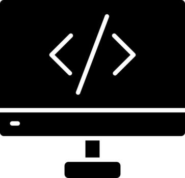 Programmer Minimal Simple Design Badge vector