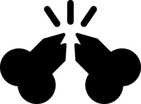 Broken Bone Minimal Simple Design Badge vector