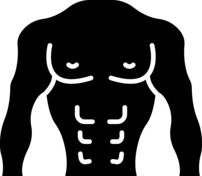 Body Builder Sharp Linear Edge Mark vector