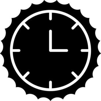 Clock Thin Line Style Element vector