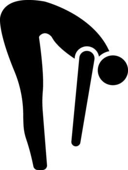 Standing Forward Bend Uttanasana User Focused Interface Mark vector