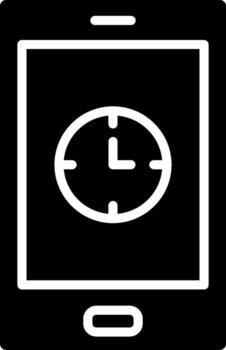 Clock App Web Style Graphic vector