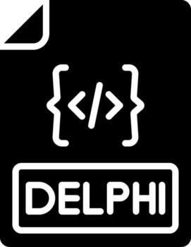 Delphi Shadowed Flat Style Design vector