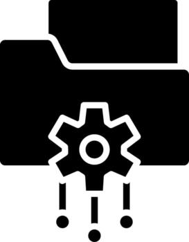 Digital Asset Management Color Block Style Badge vector