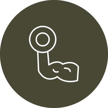 bíceps rizo 3d prestados símbolo vector