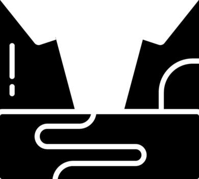 Fjord Minimal Abstract Art Object vector