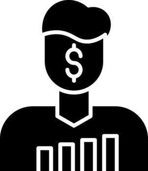 Trader Neon Colored UI Symbol vector