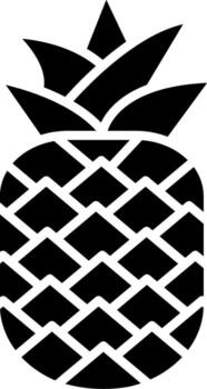 Pineapple Sharp Linear Edge Mark vector