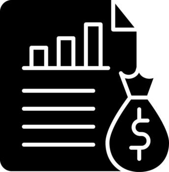 Financial Report Minimal Clean UI Element vector