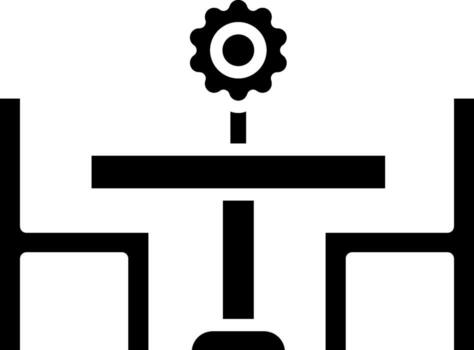 Table Handcrafted Unique UI Symbol vector