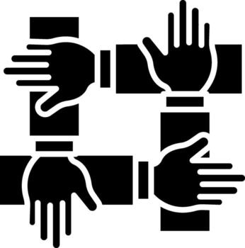 Teamwork Gradient Styled Visual Element vector