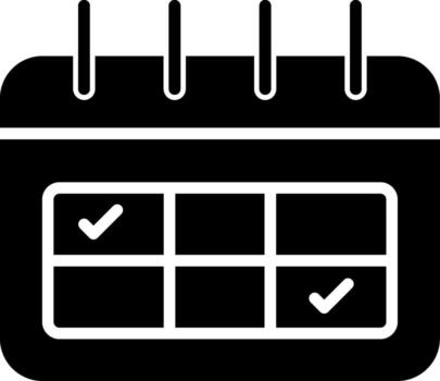 Schedule Futuristic Digital UI Mark vector