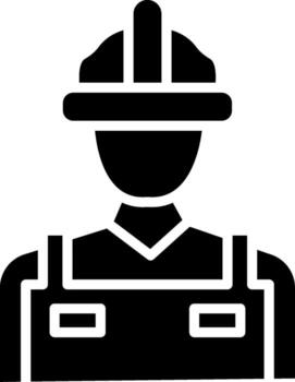 Man Engineer Working Outlined Linear Art Artwork vector