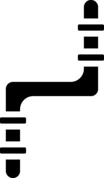 Pipe Minimal Abstract Art Object vector