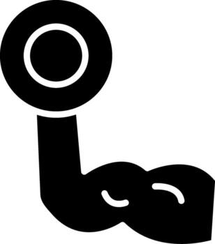 bíceps rizo monótono bosquejo diseño pedazo vector