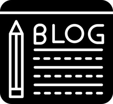 Blogging User Focused Interface Mark vector