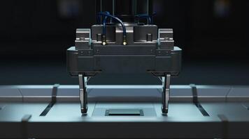 a machine that is on a table with a machine gun video