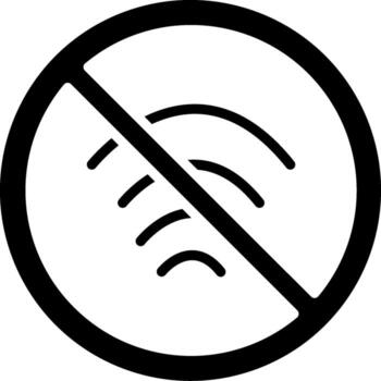 No Internet Clean Minimal UI Concept vector