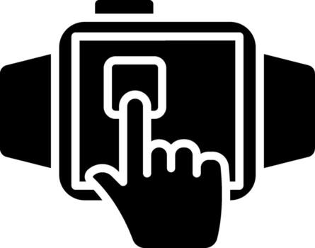 botón mínimo gráfico diseño visual vector