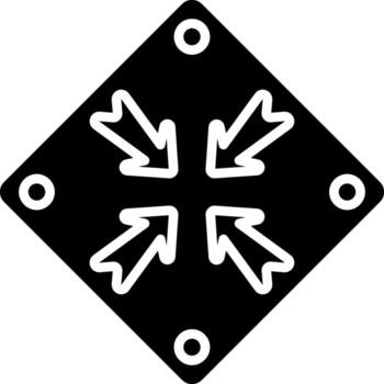 Shrink Neon Colored UI Symbol vector