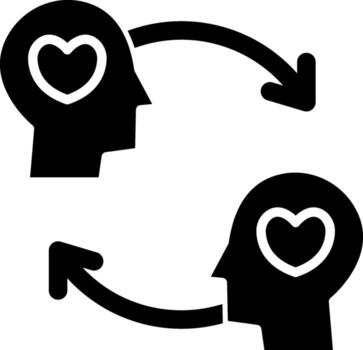 Empathy Simplified Minimal Line Mark vector