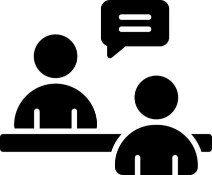 Interview Modern Creative Interface Badge vector