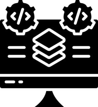 Full Stack Smooth Rounded UI Symbol vector