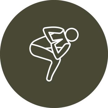 Revolved Chair Pose Parivrtta Utkatasana Smooth App Visual vector