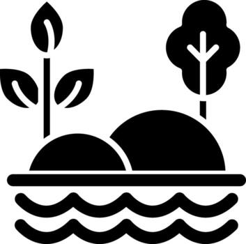 Forest Minimal Abstract Art Object vector