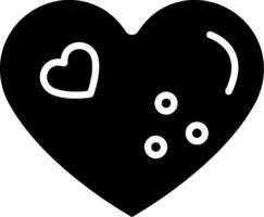 corazón plano ui estilizado formar vector