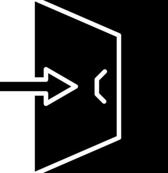 Exit Door Bright Tone Visual Design vector