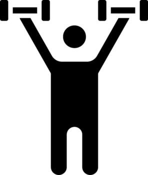 Dumbbel Exercise Clean Simple Digital Design vector