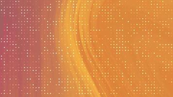 Back to School Dynamic orange background animation with sparkling dots and flowing light patterns effect video