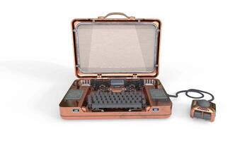 computer con azione e opzione topo video