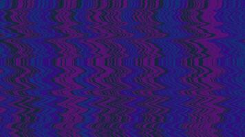 Purple and blue distorted wave lines, abstract digital background with glitch effect video