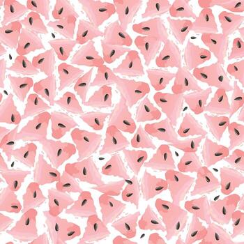 sandía semillas modelo. verano jugoso Fruta tropical sin costura textura. interminable modelo en brillante primavera estilo. fluido olas abstracción. moderno antecedentes vector